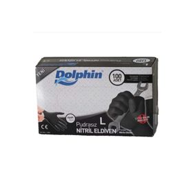 Dolphin Pudrasız L Beden 100'lü Paket Nitril Eldiven