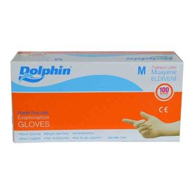 Dolphin Pudrasız Lateks M 100 Adet Muayene Eldiveni