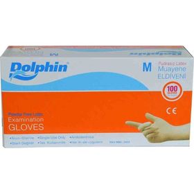 Dolphin Pudrasız Lateks M 100 Adet Muayene Eldiveni