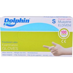Dolphin S Beden 100'lü Kutu Lateks Pudralı Eldiven