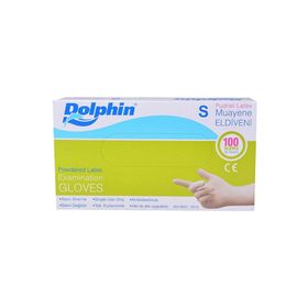 Dolphin S Beden 100'lü Kutu Lateks Pudralı Eldiven