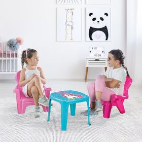 Dolu Oyuncak 2503 Unicorn Masa Ve 2'li Sandalye Seti