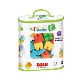 Dolu Oyuncak 60 Parça Torbada Büyük Boy Bloklar Oyun Seti