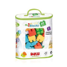 Dolu Oyuncak 60 Parça Torbada Büyük Boy Bloklar Oyun Seti