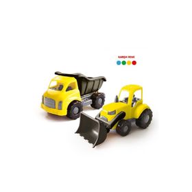 Dolu Oyuncak 6144 Jumbo İkili Kamyon - Dozer Seti