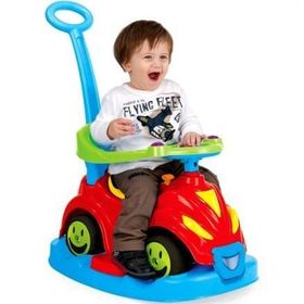 Dolu Smile Kırmızı Araba 4 ü 1 Arada Multi Fonsiyonlu Bisiklet İlk Adım Arabası