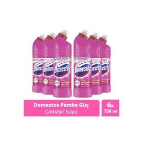 Domestos Pembe Güç 750 ml Çamaşır Suyu (6 adet)