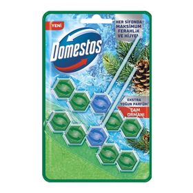 Domestos Wc Blok 5'li Güç Tuvalet Bloğu Çam Ferahlığı (2 adet)