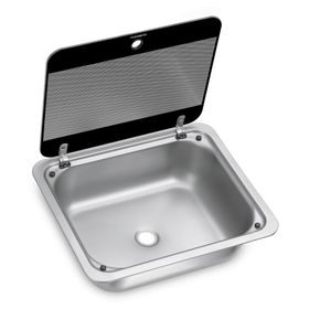 Dometic SNG4133 Cam Kapaklı Kare Eviye