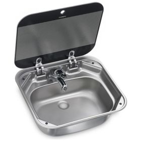 Dometic SNG4237 Cam Kapaklı Kare Karavan Lavabo Eviye