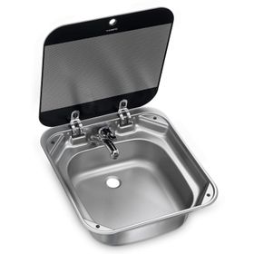 Dometic SNG4244 Cam Kapaklı Kare Karavan Lavabo Eviye