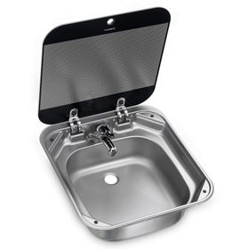 Dometic SNG4244 Cam Kapaklı Kare Karavan Lavabo Eviye