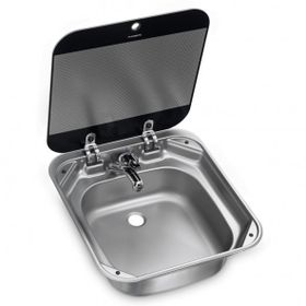 Dometic SNG4244 Cam Kapaklı Kare Karavan Lavabo Eviye