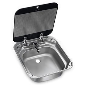 Dometic SNG4244 Cam Kapaklı Kare Karavan Lavabo Eviye