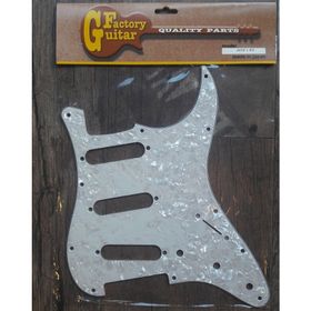 Domo Guitar Factory STP-1WP Beyaz Sedefli SSS Strat Pickguard