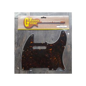 Domo Guitar Factory TEP-1TOR-B 8 Delikli Tortoise Shell Telecaster Pickguard