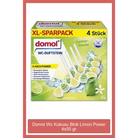 Domol 4x55 gr Limon Power Wc Kokusu Blok