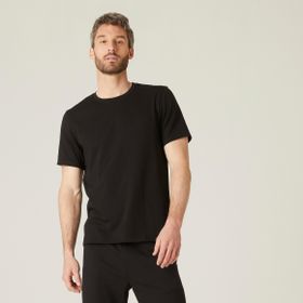 Domyos 500 Regular Fitness Siyah Hafif Antrenman Erkek Spor Tişörtü