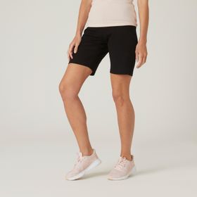 Domyos Fit+ 500 Fitness Kadın Siyah Regular Spor Şortu