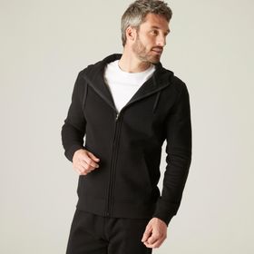 Domyos Siyah 500 Erkek Kapüşonlu Sweatshirt