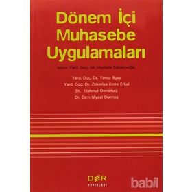 DÖNEM İÇİ MUHASEBE UYGULAMALARI - MUSTAFA ÇANAKÇIOĞLU