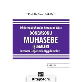 Dönem Sonu Muhasebe İşlemleri - Tekdüzen Muhasebe Sistemine Göre - Sinan Aslan