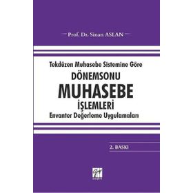 Dönem Sonu Muhasebe İşlemleri - Tekdüzen Muhasebe Sistemine Göre - Sinan Aslan