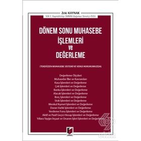 Dönem Sonu Muhasebe İşlemleri Ve Değerleme - Zeki Kaynak