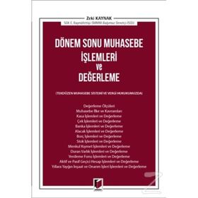 Dönem Sonu Muhasebe İşlemleri Ve Değerleme - Zeki Kaynak