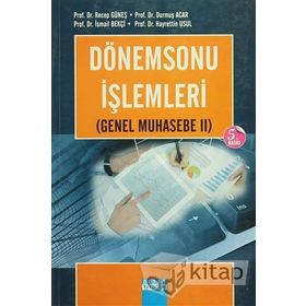 DÖNEMSONU İŞLEMLERİ (GENEL MUHASEBE II) - KOLEKTIF