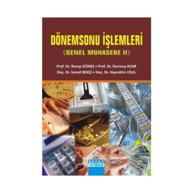 DÖNEMSONU İŞLEMLERİ (GENEL MUHASEBE II) - KOLEKTIF