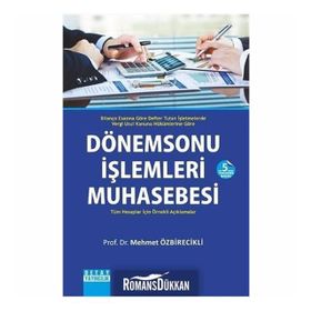 DÖNEMSONU İŞLEMLERİ MUHASEBESI - MEHMET ÖZBİRECEKLİ