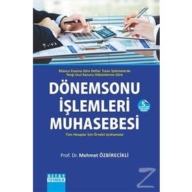 DÖNEMSONU İŞLEMLERİ MUHASEBESI - MEHMET ÖZBİRECEKLİ