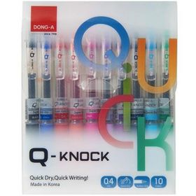 Dong-A 10 Renk Q-Knock 04 mm Jel Kalem Seti