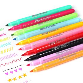 Dong-A 33 My Color 2 Çift Siyah Uçlu Keçeli Kalem