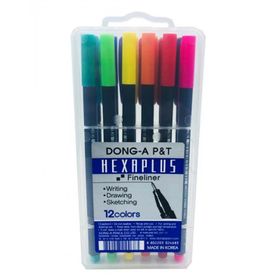 Dong-A Hexaplus 12 Renk Fineliner Kalem