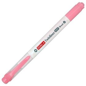 Dong-A Twinliner Soft No:12 Mercan Pembe Fırçalı Fosforlu Kalem