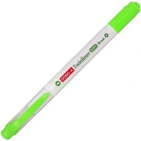 Dong-A Twinliner Soft No:41 Çimen Yeşili Fırçalı Fosforlu Kalem