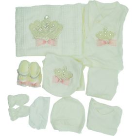 Donino Baby Taç İşlemeli Kız Bebek 11liHastane Çıkışı