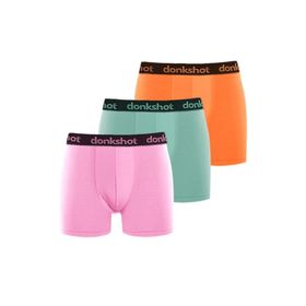 Donkshot 1101V3 Lila-Mint-Orange 3'lü Likralı Compact Classic Boxer