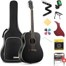 Donner DAG-1CB Siyah Cutaway Akustik Gitar Seti