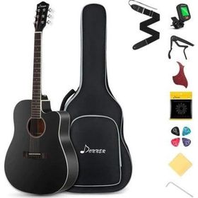 Donner DAG-1CB Siyah Cutaway Akustik Gitar Seti