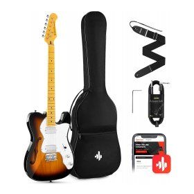 Donner DJC-1000S TL Thinline F Hole Elektro Gitar Paketi