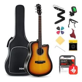 Donner EC1020 Sunburst Cutaway Akustik Gitar Paketi