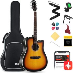 Donner EC1020 Sunburst Cutaway Akustik Gitar Paketi