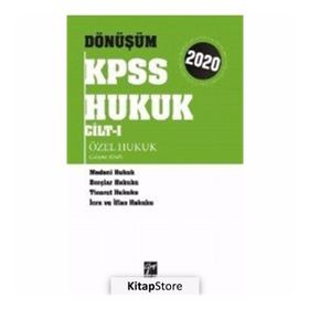 Dönüşüm Kpss Hukuk Cilt 1 Özel Hukuk Çalışma Kitabı - Kolektif