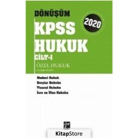Dönüşüm Kpss Hukuk Cilt 1 Özel Hukuk Çalışma Kitabı - Kolektif