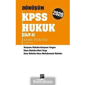 Dönüşüm Kpss Hukuk Cilt 2 Kamu Hukuku Çalışma Kitabı - Kolektif