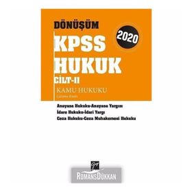 Dönüşüm Kpss Hukuk Cilt 2 Kamu Hukuku Çalışma Kitabı - Kolektif