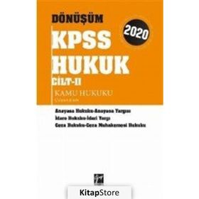 Dönüşüm Kpss Hukuk Cilt II Kamu Hukuku Çalışma Kitabı